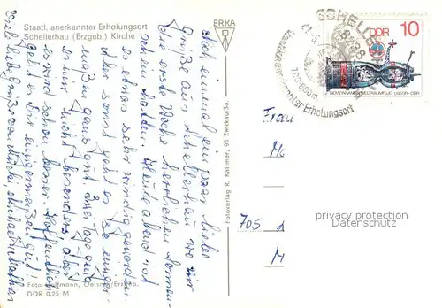 AK / Ansichtskarte Schellerhau Blick zur Kirche Kirche Schellerhau