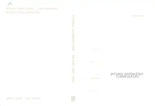 AK / Ansichtskarte Calbe_Saale Wilhelm Pieck Strasse Stephanikirche Wilhelm Pieck Oberschule Calbe_Saale