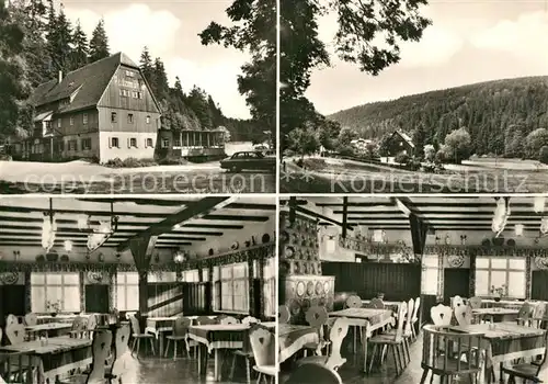 AK / Ansichtskarte Schellerhau Waldgaststaette Putzmuehle Landschaftspanorama Erzgebirge Schellerhau