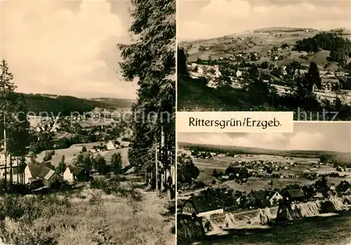 AK / Ansichtskarte Rittersgruen Teilansichten Landschaftspanorama Rittersgruen