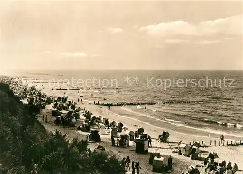 AK / Ansichtskarte Koserow_Ostseebad_Usedom Blick auf den Strand Koserow_Ostseebad_Usedom