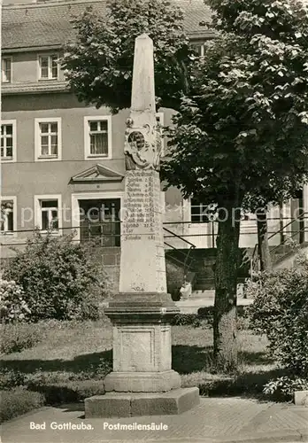 AK / Ansichtskarte Bad_Gottleuba Berggiesshuebel Postmeilensaeule Bad