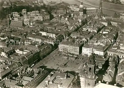AK / Ansichtskarte Dresden Blick ueber den Altmarkt vor Zerstoerung 1945 Repro Dresden