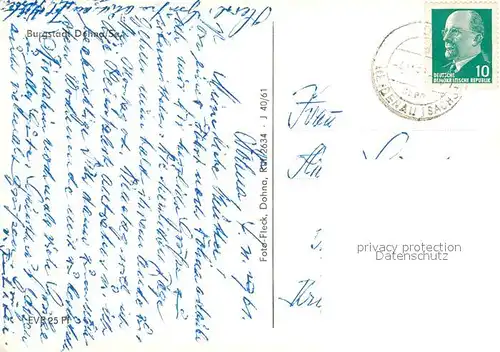 AK / Ansichtskarte Dohma Ortsansicht Burgstadt mit Kirche Dohma