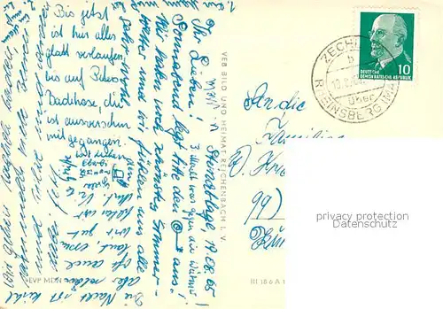 AK / Ansichtskarte Rheinsberg Strasse der Jugend Sanatorium Helmut Lehmann Markt Wappen Rheinsberg