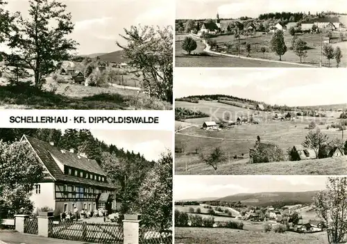AK / Ansichtskarte Schellerhau Teilansichten Kur  und Erholungsort Ferienheim Schellermuehle Schellerhau