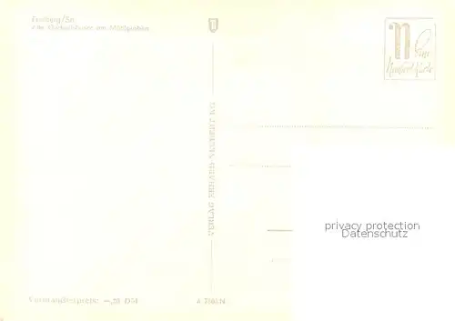 AK / Ansichtskarte Freiberg_Sachsen Alte Gerberhaeuser am Muehlgraben Freiberg Sachsen