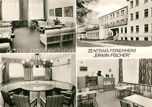 AK / Ansichtskarte Kuehlungsborn_Ostseebad Zentrag Ferienheim Erwin Fischer Klubraum Bauernstube Kinderspielzimmer Kuehlungsborn_Ostseebad