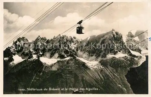 AK / Ansichtskarte Brevent_Le Teleferique du Brevent et la Chaine des Aiguilles Brevent_Le