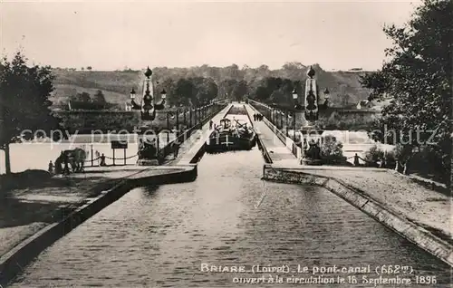 AK / Ansichtskarte Briare le Canal Le Pont Canal 