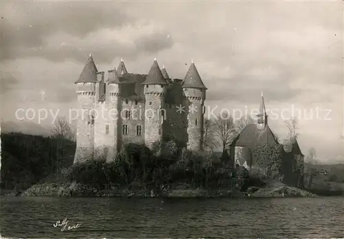 AK / Ansichtskarte Bort les Orgues Sur le Lac du Barrage Le Chateau de Val Bort les Orgues