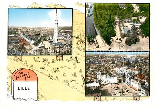 AK / Ansichtskarte Lille_Nord Panorama Vue aerienne Lille_Nord