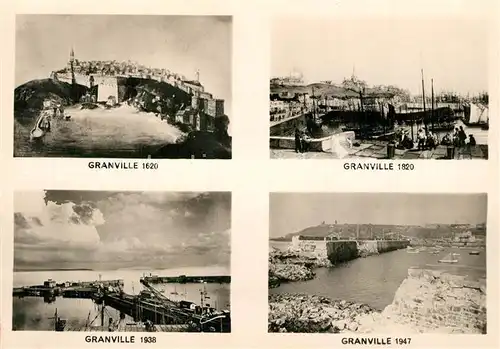 AK / Ansichtskarte Granville_Manche Transformation du Port Granville 1620 1820 1938 1947 Granville_Manche