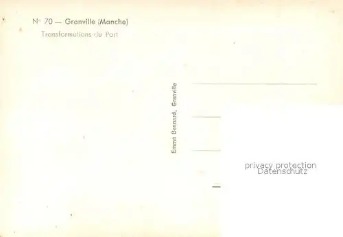 AK / Ansichtskarte Granville_Manche Transformation du Port Granville 1620 1820 1938 1947 Granville_Manche