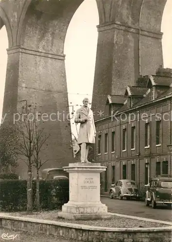 AK / Ansichtskarte Barentin Statue de Joseph Locke Ingenieur Constructeur du Viaduc Barentin