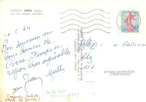 AK / Ansichtskarte Corte Vue des anciens quartier Corte