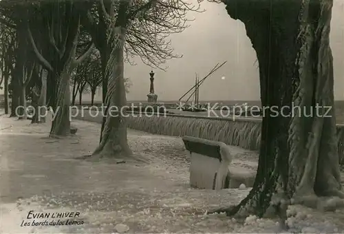 AK / Ansichtskarte Evian les Bains_Haute_Savoie Les bords du Lac Leman Evian les Bains_Haute