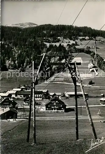 AK / Ansichtskarte Les_Gets_Haute_Savoie Le tele siege Les_Gets_Haute_Savoie