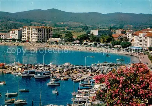 AK / Ansichtskarte Le_Lavandou Embarcadere pour les Iles dOr Hotel Beau Rivage le Logis de la Mer et le Grand Hotel Le_Lavandou