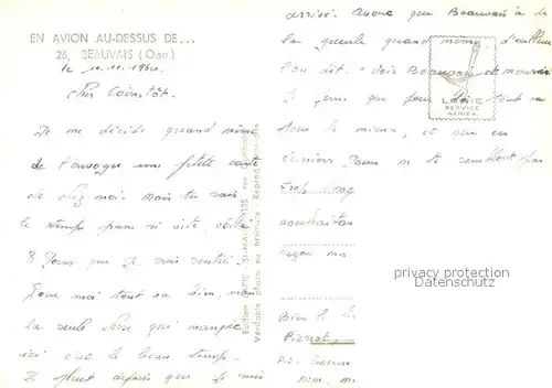 AK / Ansichtskarte Beauvais Vue aerienne Beauvais