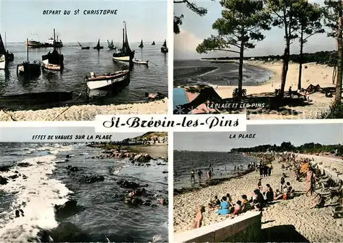 AK / Ansichtskarte Saint Brevin les Pins Depart du St Christophe La Plage Effet de Vagues la Plage Saint Brevin les Pins