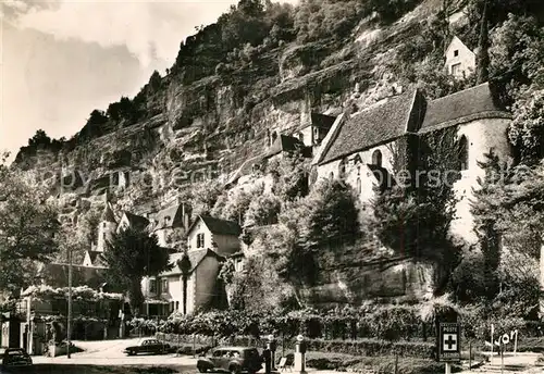 AK / Ansichtskarte La_Roque Gageac Le Coteau Chapelle Saint Donat et Chateau de Tardes La_Roque Gageac