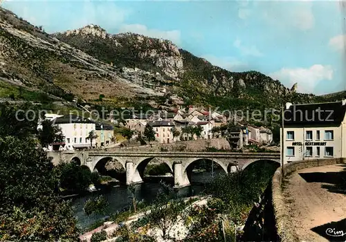 AK / Ansichtskarte Les_Vignes_Lozere Le Pont sur le Tarn et lHotel et annexe du Gevaudan Les_Vignes_Lozere