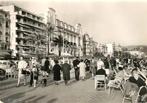 AK / Ansichtskarte Nice_Alpes_Maritimes La Promenade des Anglais et le Palais de la Mediterranee Nice_Alpes_Maritimes