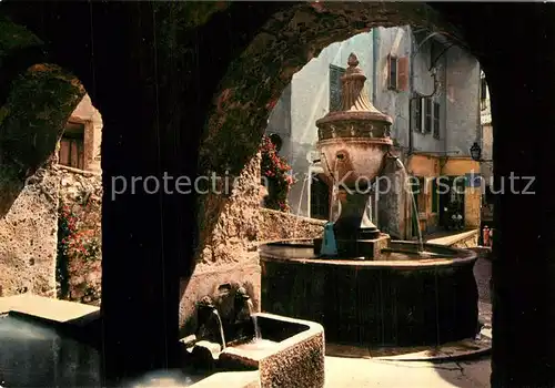 AK / Ansichtskarte Saint Paul de Vence La Fontaine Saint Paul de Vence