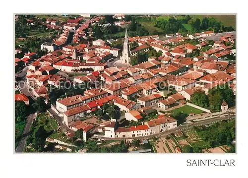 AK / Ansichtskarte Saint Clar Au coeur de la Lomagne Vue aerienne Saint Clar