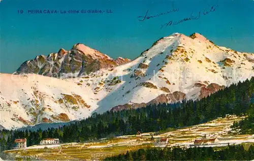 AK / Ansichtskarte Peira Cava Cime du Diable Alpes Francaises Peira Cava