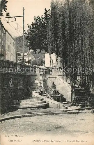 AK / Ansichtskarte Grasse_Alpes_Maritimes Fontaine Sainte Cecile Grasse_Alpes_Maritimes