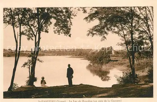 AK / Ansichtskarte Saint Fargeau_Yonne Lac de Bourdon coin de la Garenne Saint Fargeau Yonne