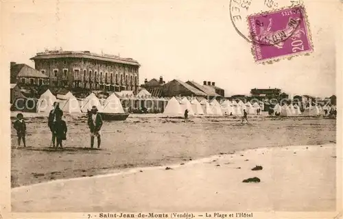 AK / Ansichtskarte Saint_Jean_de_Monts Plage Hotel Saint_Jean_de_Monts