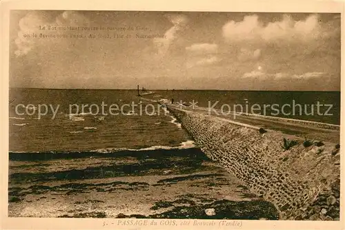 AK / Ansichtskarte Beauvoir sur Mer Passage du Gois Beauvoir sur Mer