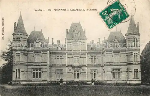 AK / Ansichtskarte Mesnard la Barotiere Chateau Schloss Mesnard la Barotiere