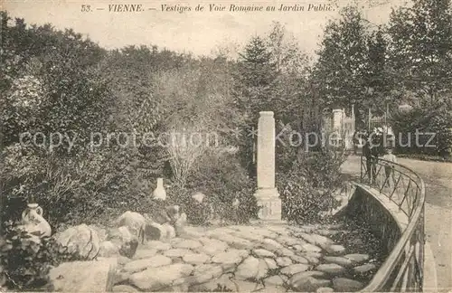 AK / Ansichtskarte Vienne_Isere Vestiges de Voie Romaine au Jardin Public Vienne Isere