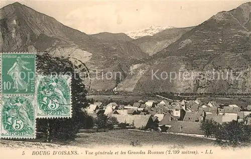 AK / Ansichtskarte Le_Bourg d_Oisans Vue generale et les Grandes Rousses Alpes Francaises Le_Bourg d_Oisans