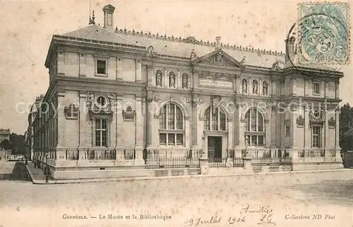 AK / Ansichtskarte Grenoble Musee Bibliotheque Grenoble