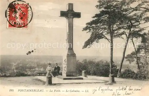 AK / Ansichtskarte Fontainebleau_Seine_et_Marne La Foret Calvaire Fontainebleau_Seine