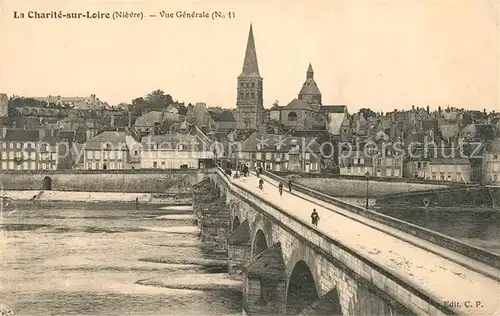 AK / Ansichtskarte La_Charite sur Loire Pont et vue generale La_Charite sur Loire
