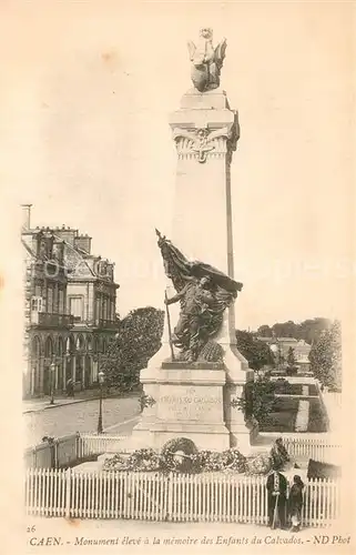 AK / Ansichtskarte Caen Monument a la memoire des Enfants du Calvados Caen