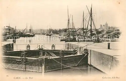AK / Ansichtskarte Caen Le port bateaux Caen