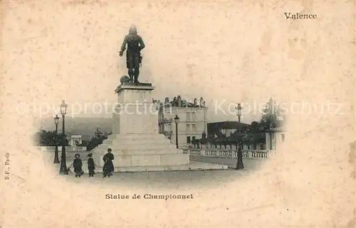 AK / Ansichtskarte Valence_Tarn et Garonne Statue de Championnet Monument Valence_Tarn et Garonne