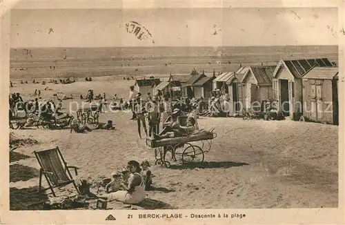 AK / Ansichtskarte Berck Plage Descente a la plage Berck Plage