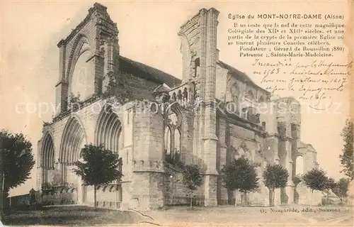AK / Ansichtskarte Mont Notre Dame Ruines de l eglise Mont Notre Dame