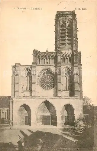 AK / Ansichtskarte Soissons_Aisne Cathedrale Soissons Aisne