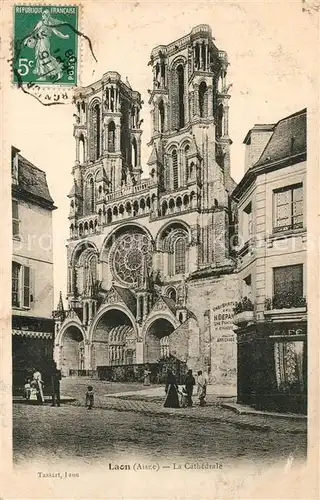 AK / Ansichtskarte Laon_Aisne La Cathedrale Laon_Aisne