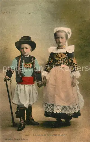 AK / Ansichtskarte Rosporden Costumes Trachten Rosporden