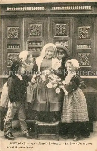 AK / Ansichtskarte Bretagne_Region Famille Lorientaise La Bonne Grande Mere Bretagne Region